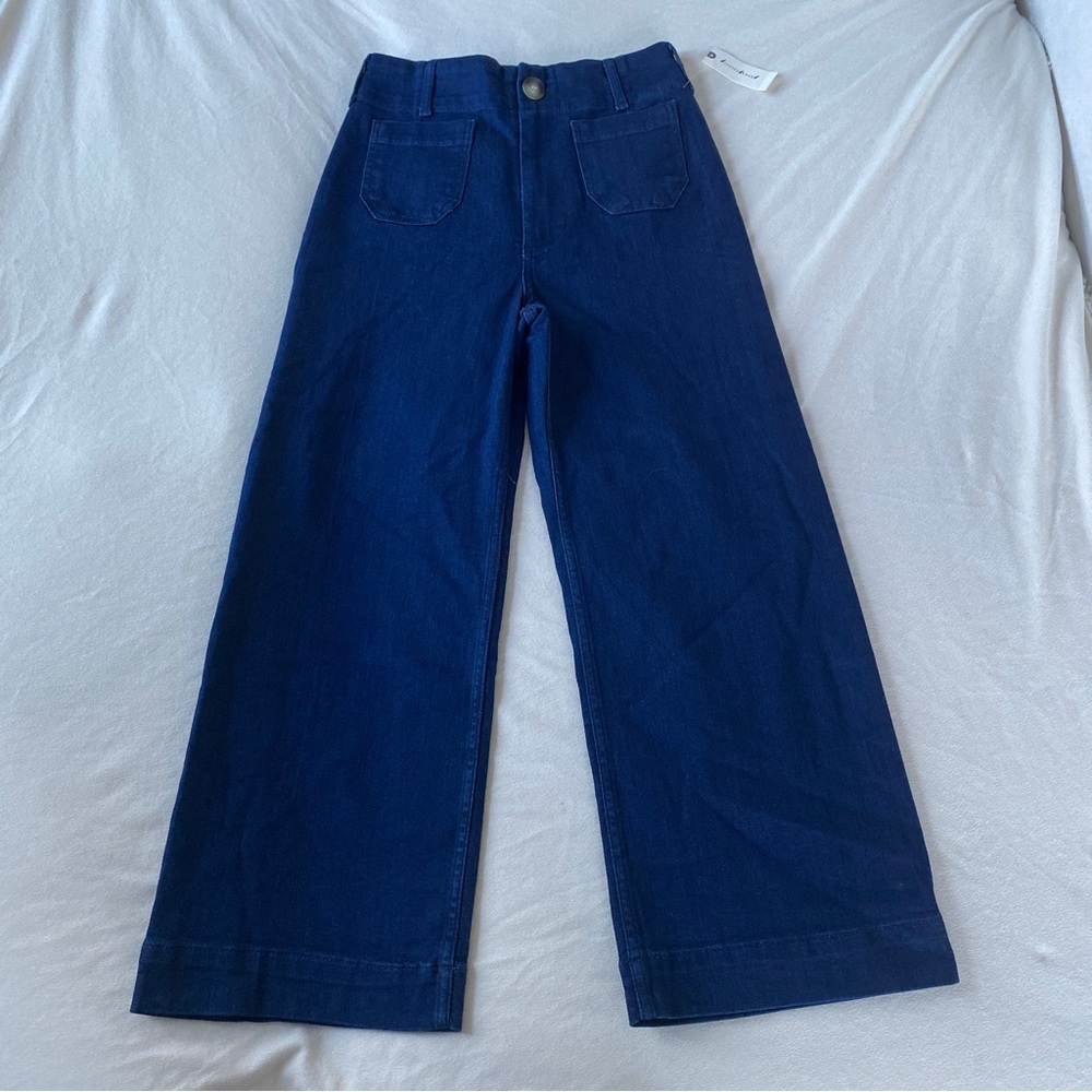 Maeve Dark Blue Flare Jeans - Picture 4 of 8